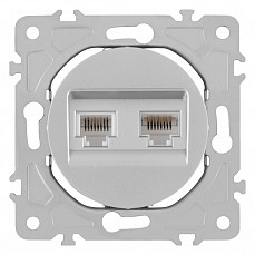 Розетка двойная rj-11 и ethernet rj...